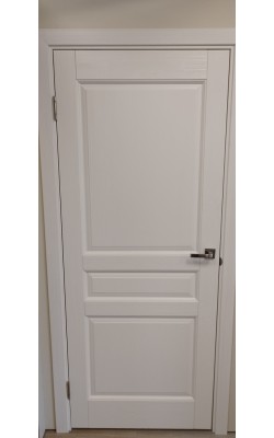 Pušies masyvo durys Valensija aklinos , balta emalė, 800, kairinės