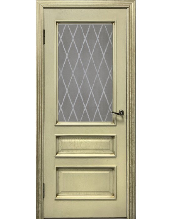 TIFANI GLASS 1 klasikinės faneruotos ąžuolu durys