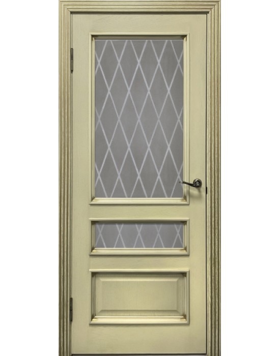 TIFANI GLASS 2 klasikinės faneruotos ąžuolu durys